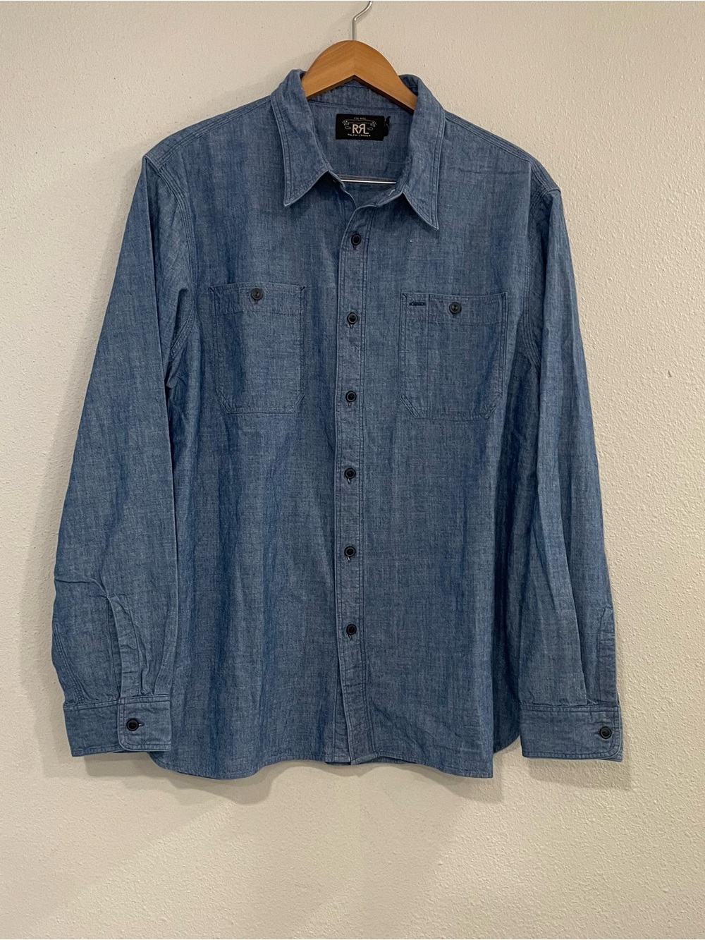 Ralph Lauren RRL Blue  Button-Down Shirt